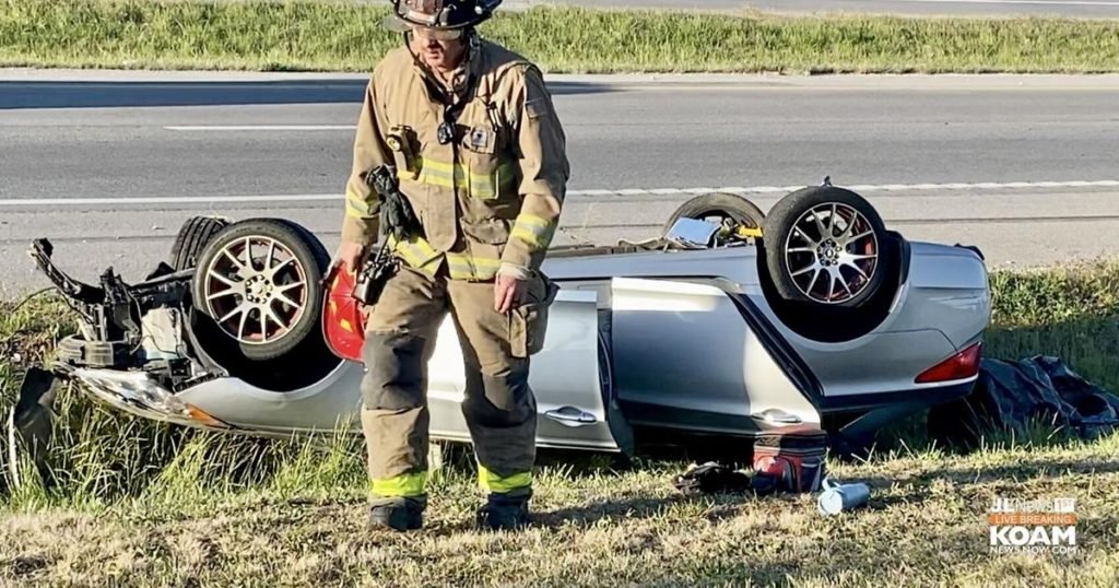 Car overturns in T-bone crash, West 7th/Mo-66 near Joplin - KoamNewsNow.com