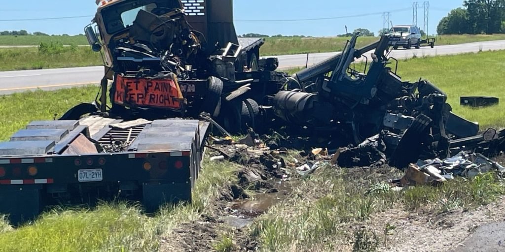 Missouri troopers: Truck driver rear-ends MoDOT vehicle, causing fiery crash - KCTV 5
